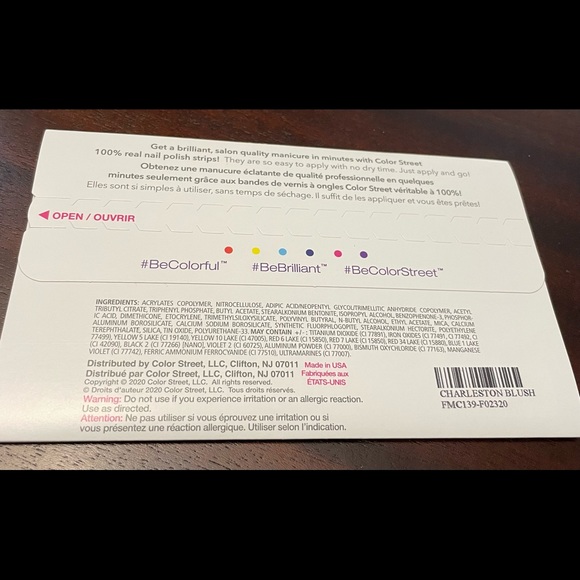 Brand new Color Street. Charleston Blush - Picture 2 of 3